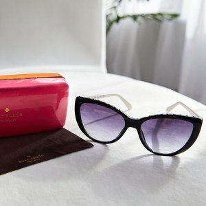 Kate Spade Cat Eye with black rhinestone imbedded rim
